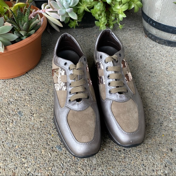 Hogan Interactive Walking Shoes Sequin Trainers - Picture 5 of 16